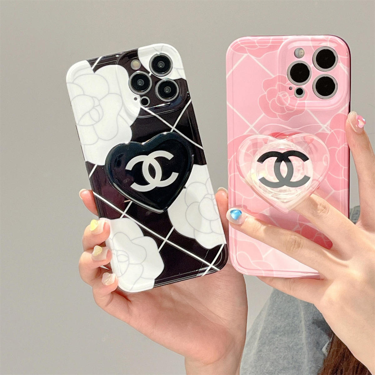 Camellia Heart Holder Case
