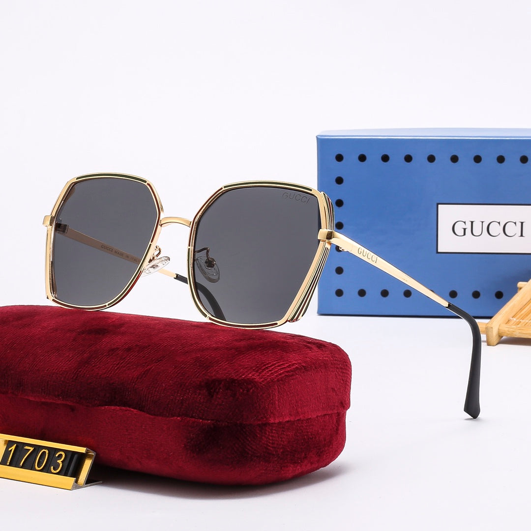 4-color trendy plain sunglasses 1703