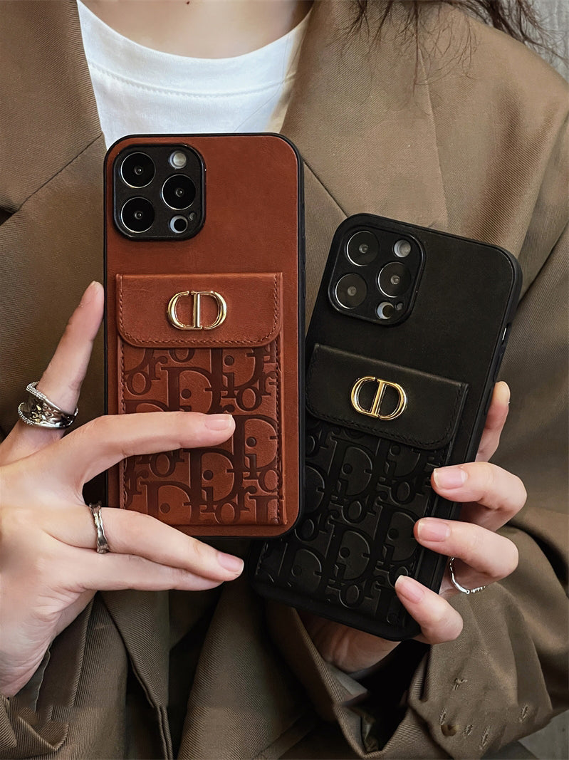 Luxurious leather coin purse case