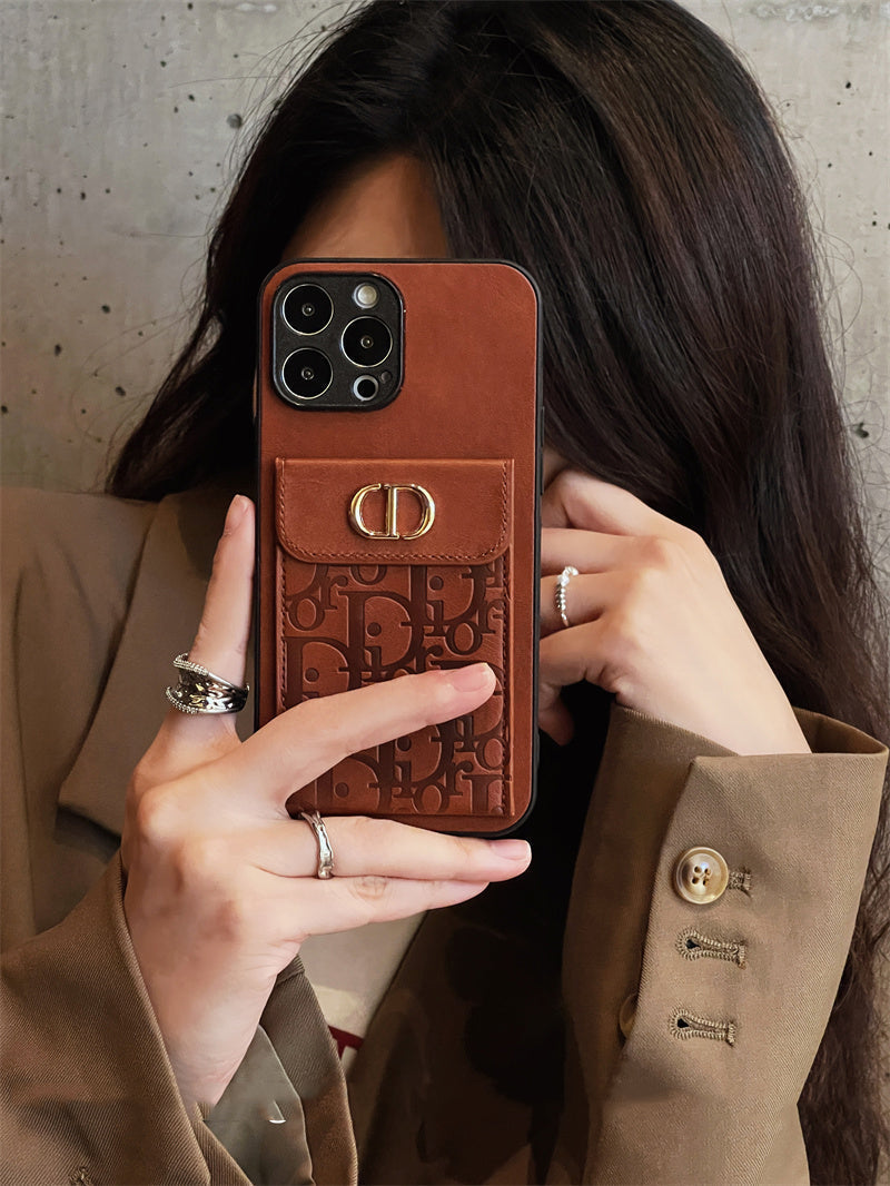 Luxurious leather coin purse case