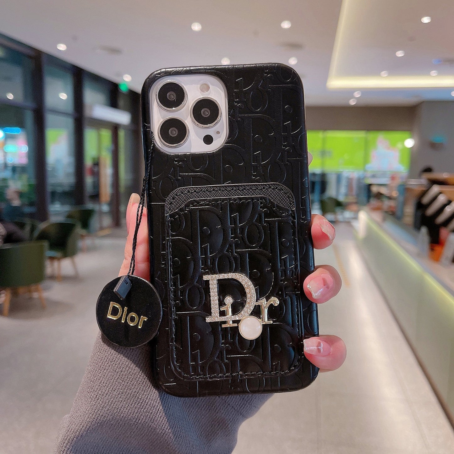 Leather card holder case