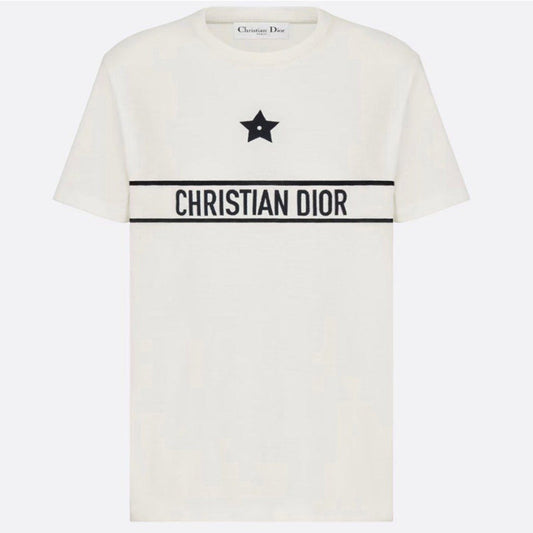 Star Embroidery Letters Women's T-shirt