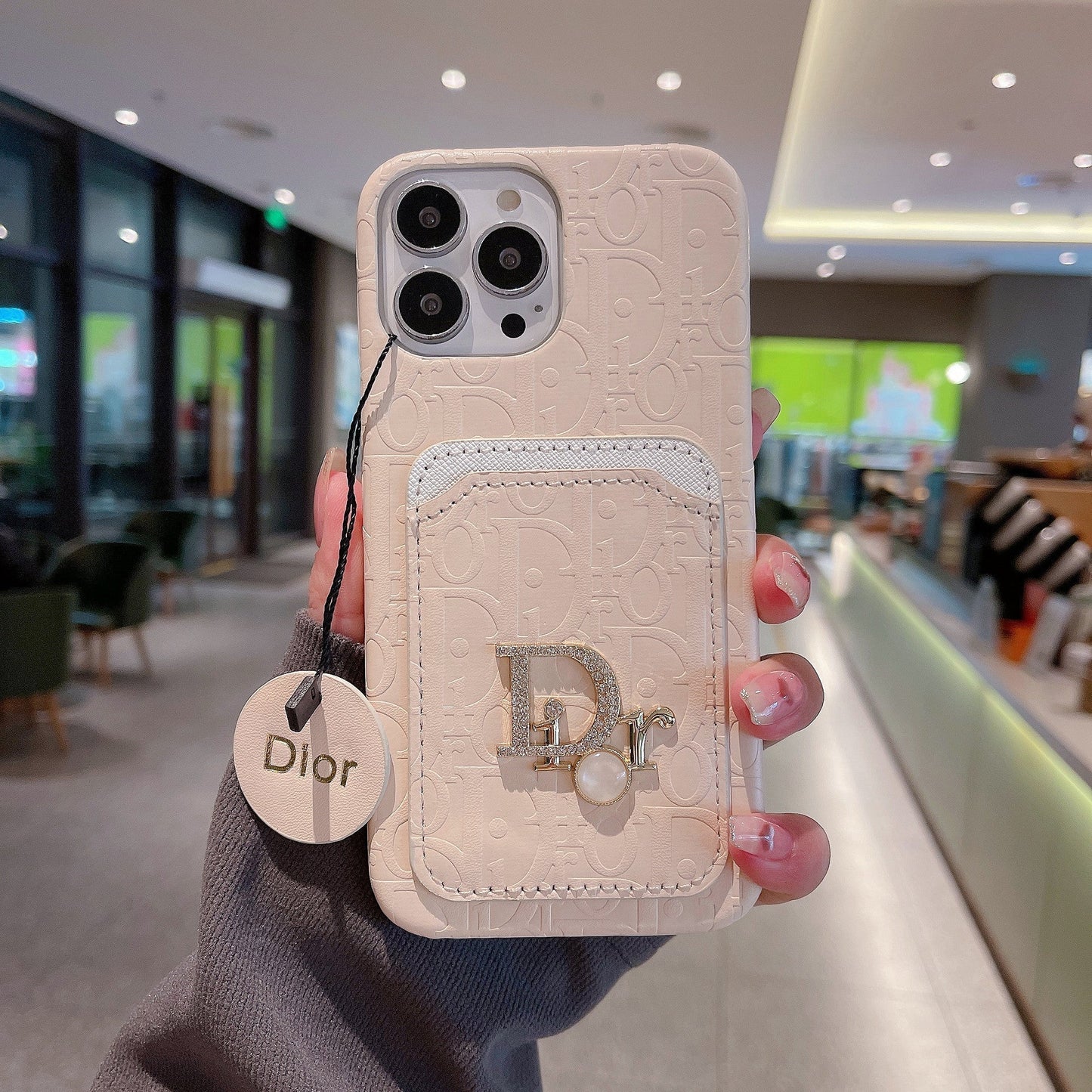 Leather card holder case