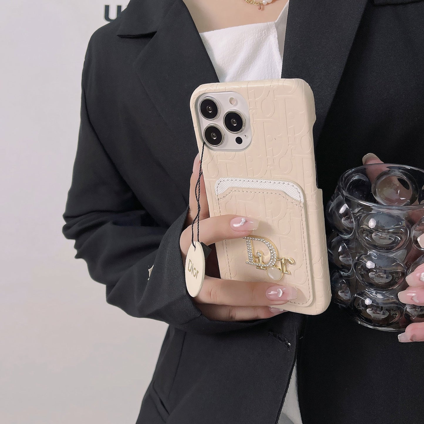 Leather card holder case