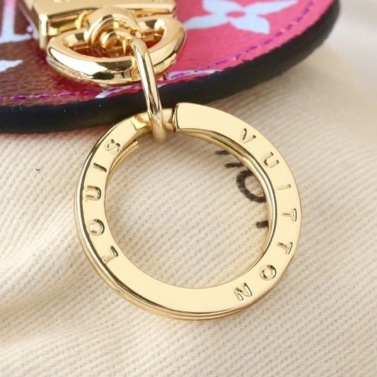 Gradient Purple Monogram Keychain