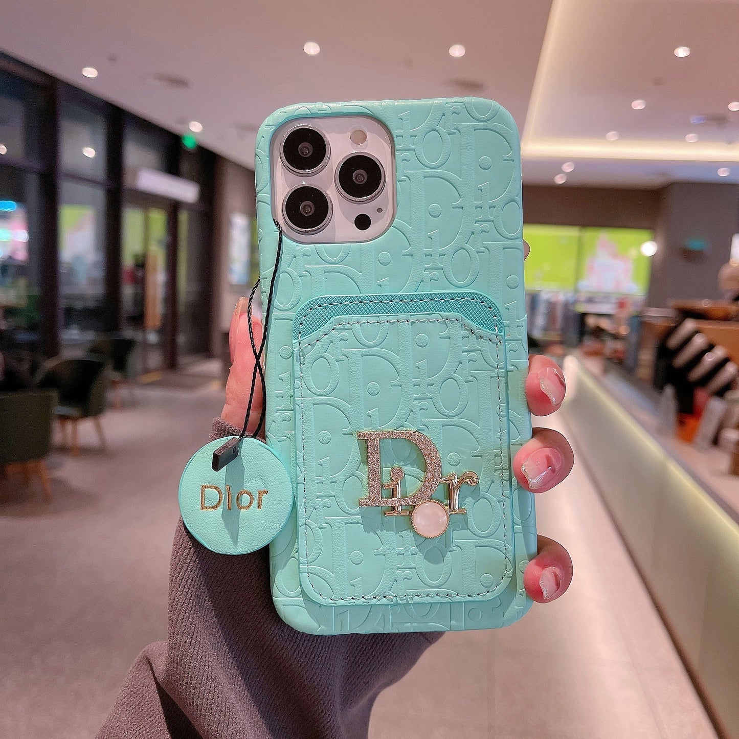 Leather card holder case