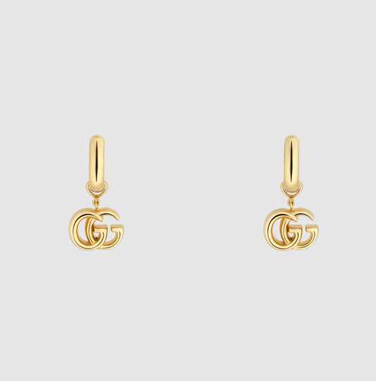 Double G Drop Hoop Earrings