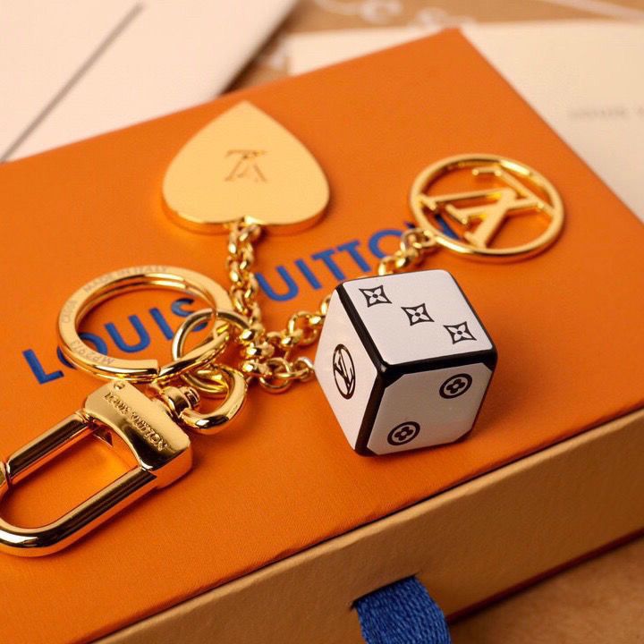 Personalized Dice Heart Keychain