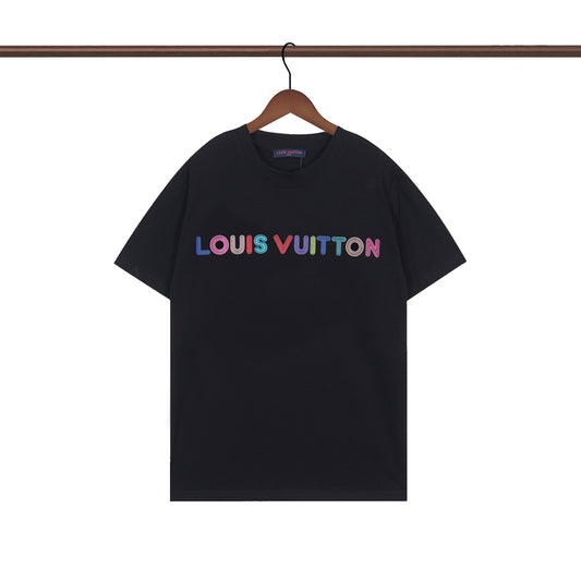 Irregular letter print T-shirt