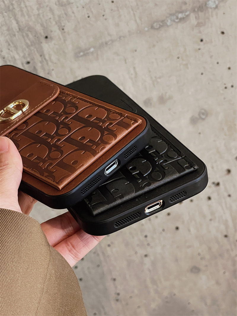 Luxurious leather coin purse case