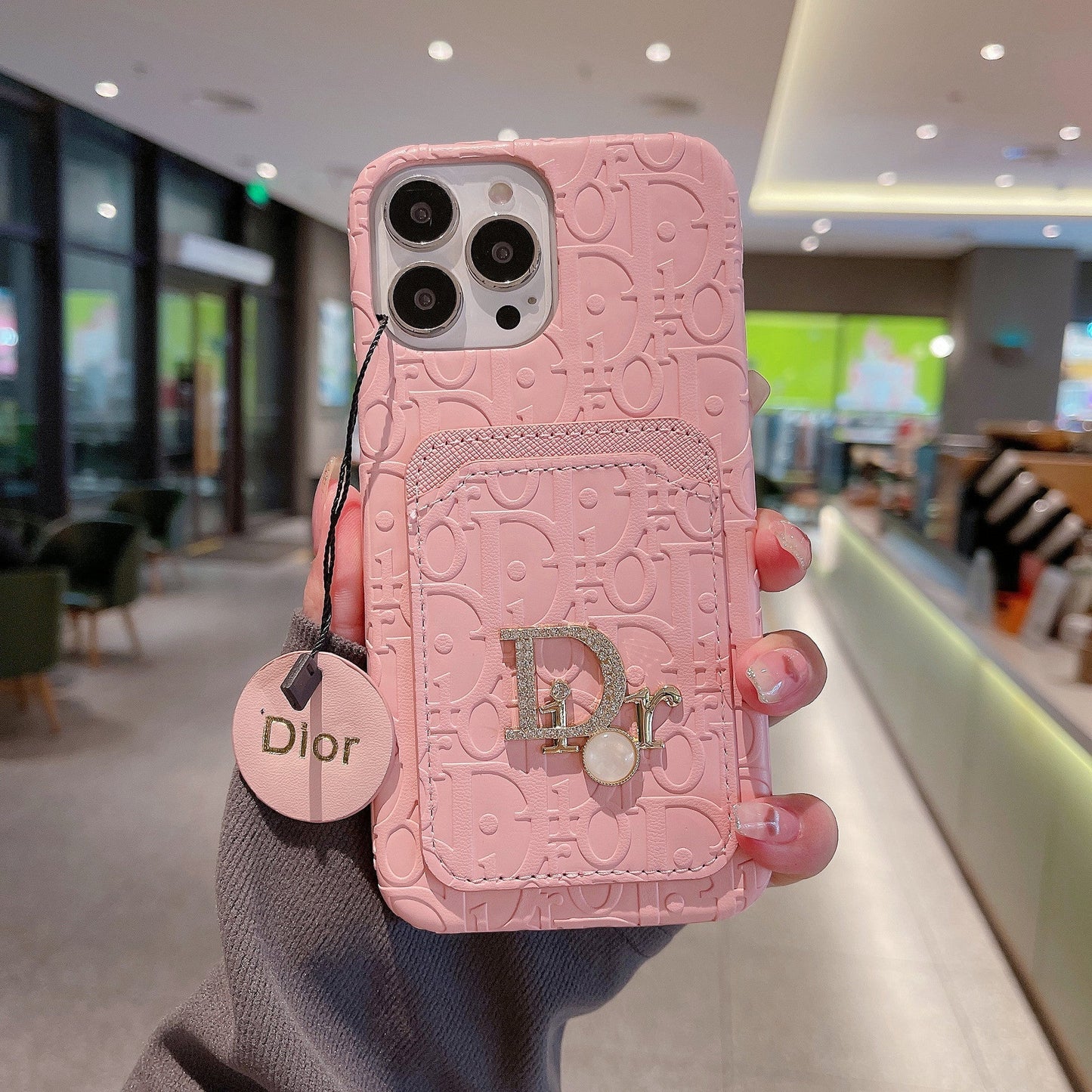 Leather card holder case