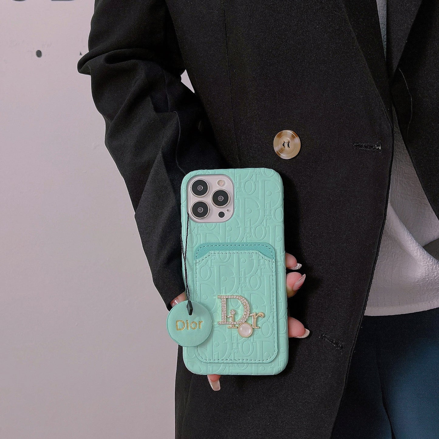 Leather card holder case