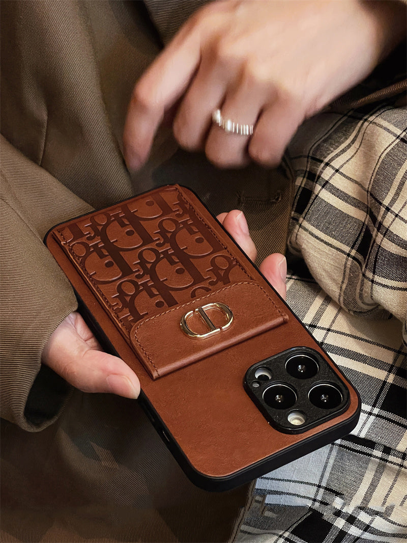 Luxurious leather coin purse case