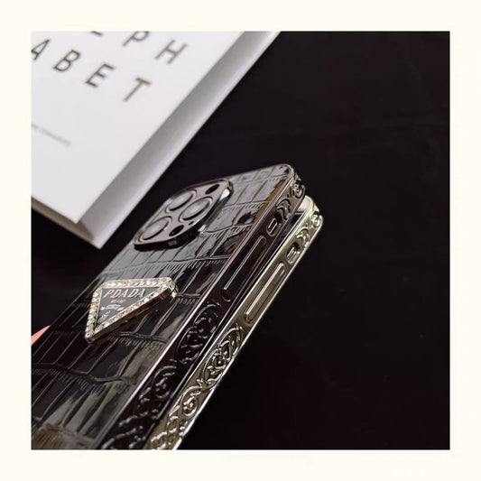 Luxurious crocodile leather case