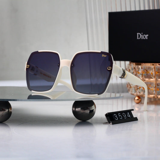 Half Frame Square Gradient Sunglasses