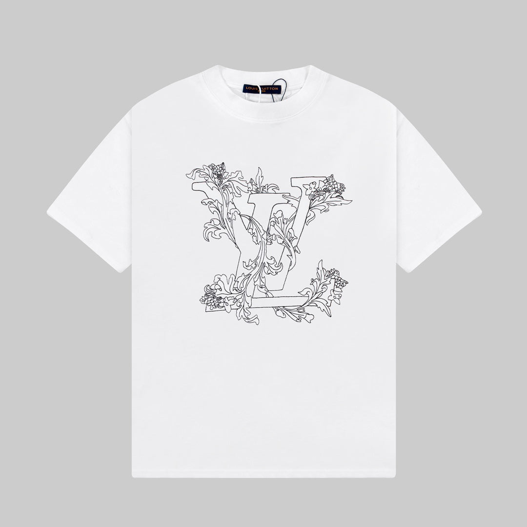 Fashion Embroidered Cotton T-Shirt