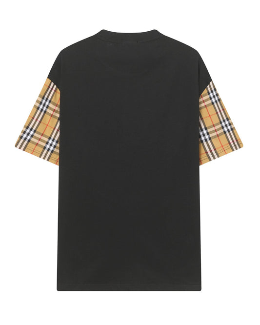 Check cotton T-shirt