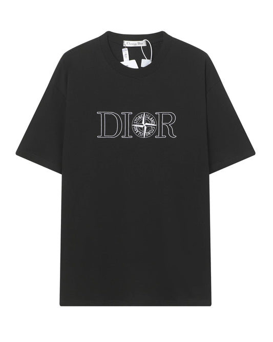 Embroidered cotton T-shirt