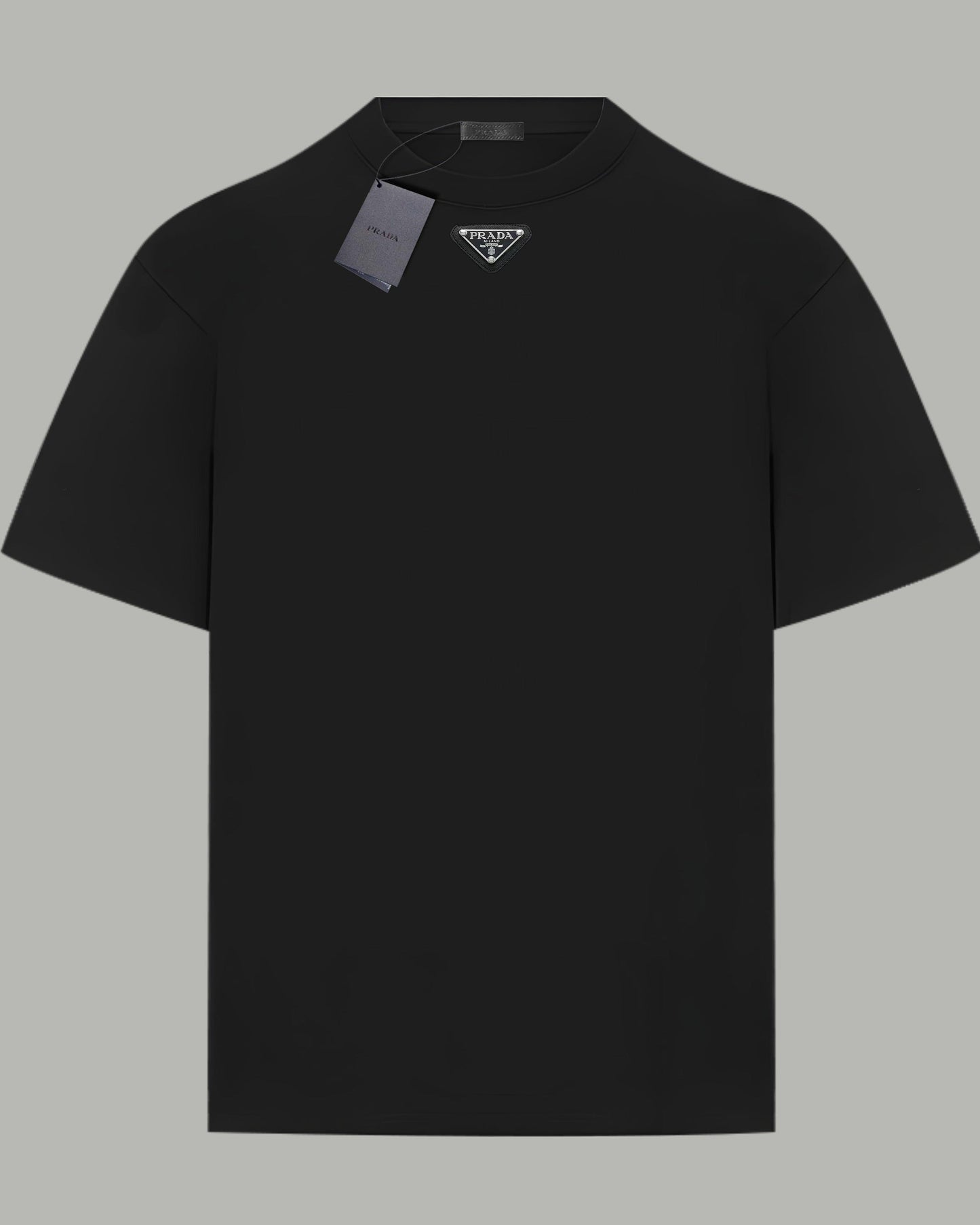 Metal Logo Double Yarn Cotton T-shirt
