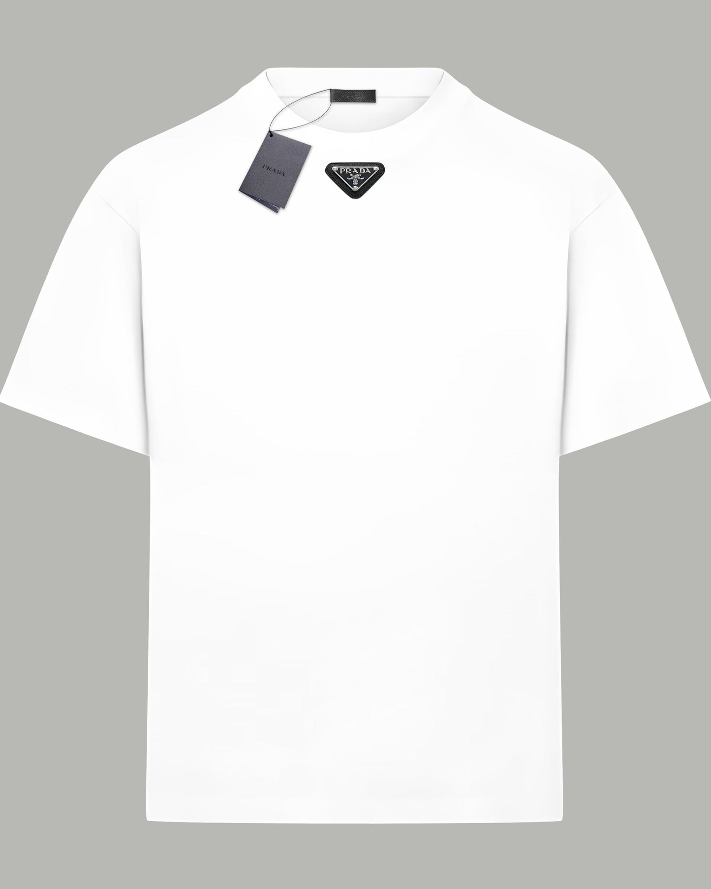 Metal Logo Double Yarn Cotton T-shirt